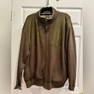 Orvis Shooting Jacket Mens Windproof 100% Wool Plaid Lined Zip Size 2XL